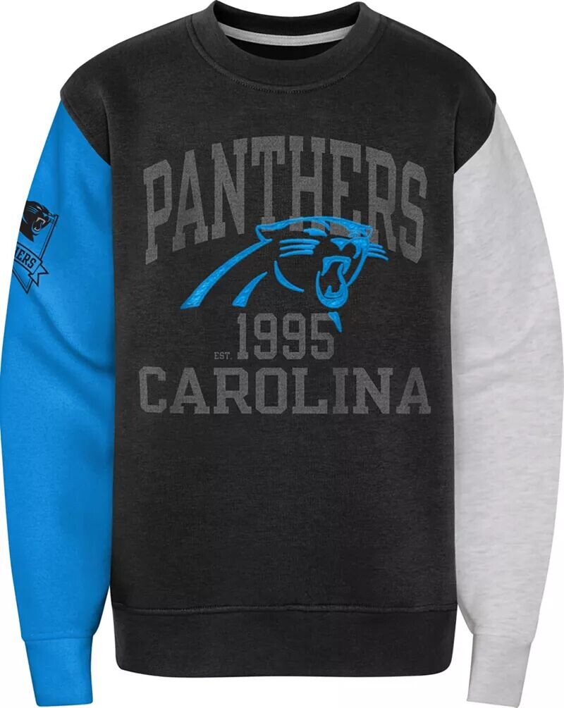

Nfl Team Apparel Для мальчиков: толстовка Carolina Panthers 3rd and Goal Crew Для мальчиков