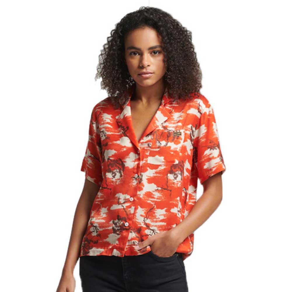 

Рубашка Superdry Vintage Revere, оранжевый
