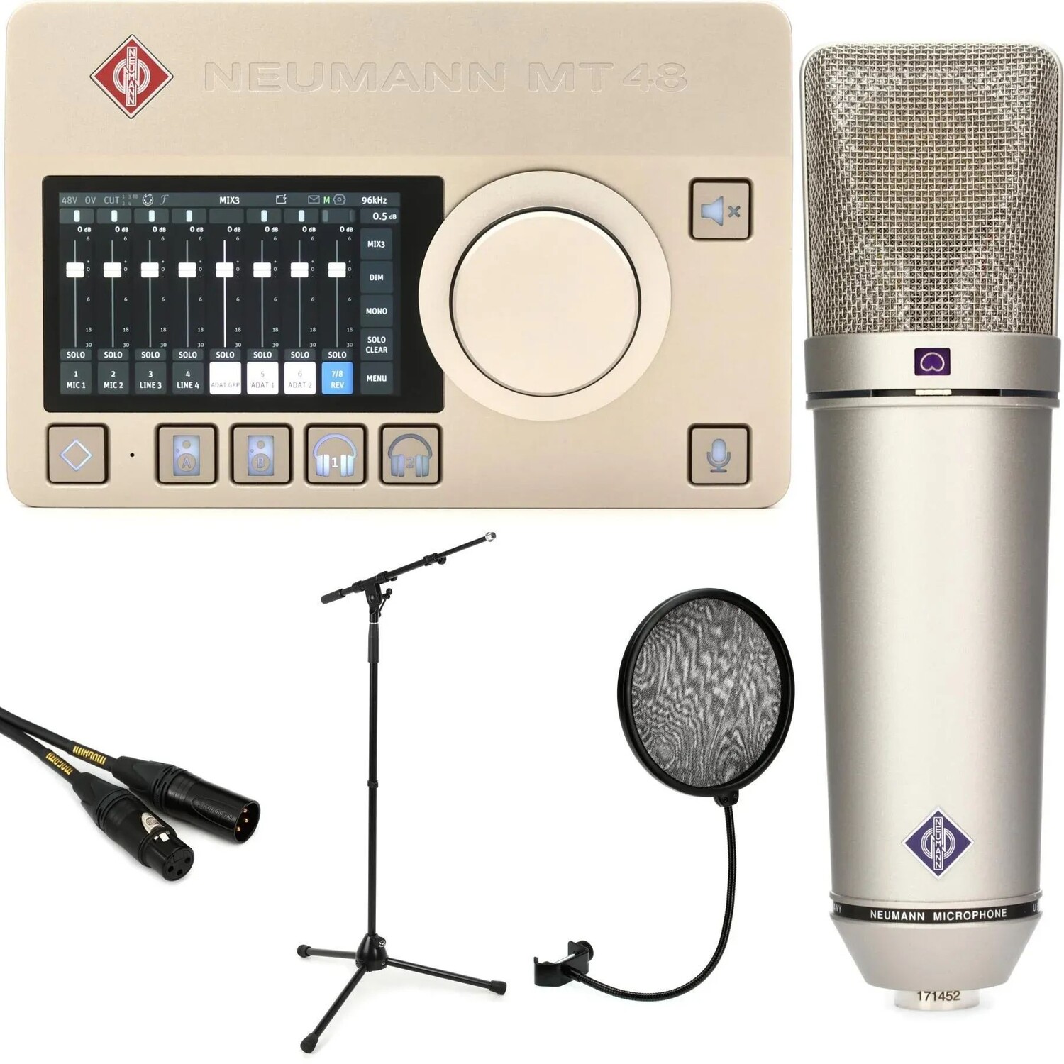 

Комплект аудиоинтерфейса Neumann MT 48 USB-C и микрофона U87 Ai Set