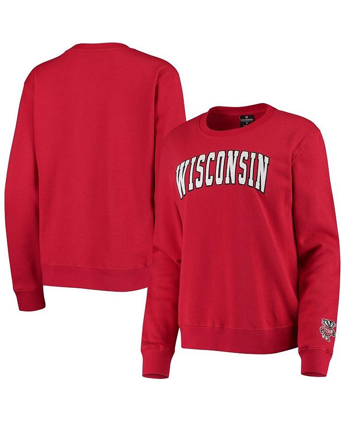 

Женский пуловер Red Wisconsin Badgers Campanile свитшот Colosseum, красный