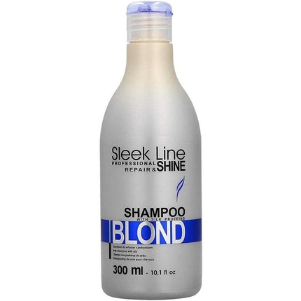 цена Шампунь Sleek Line Silk Blonde 300 мл, Stapiz