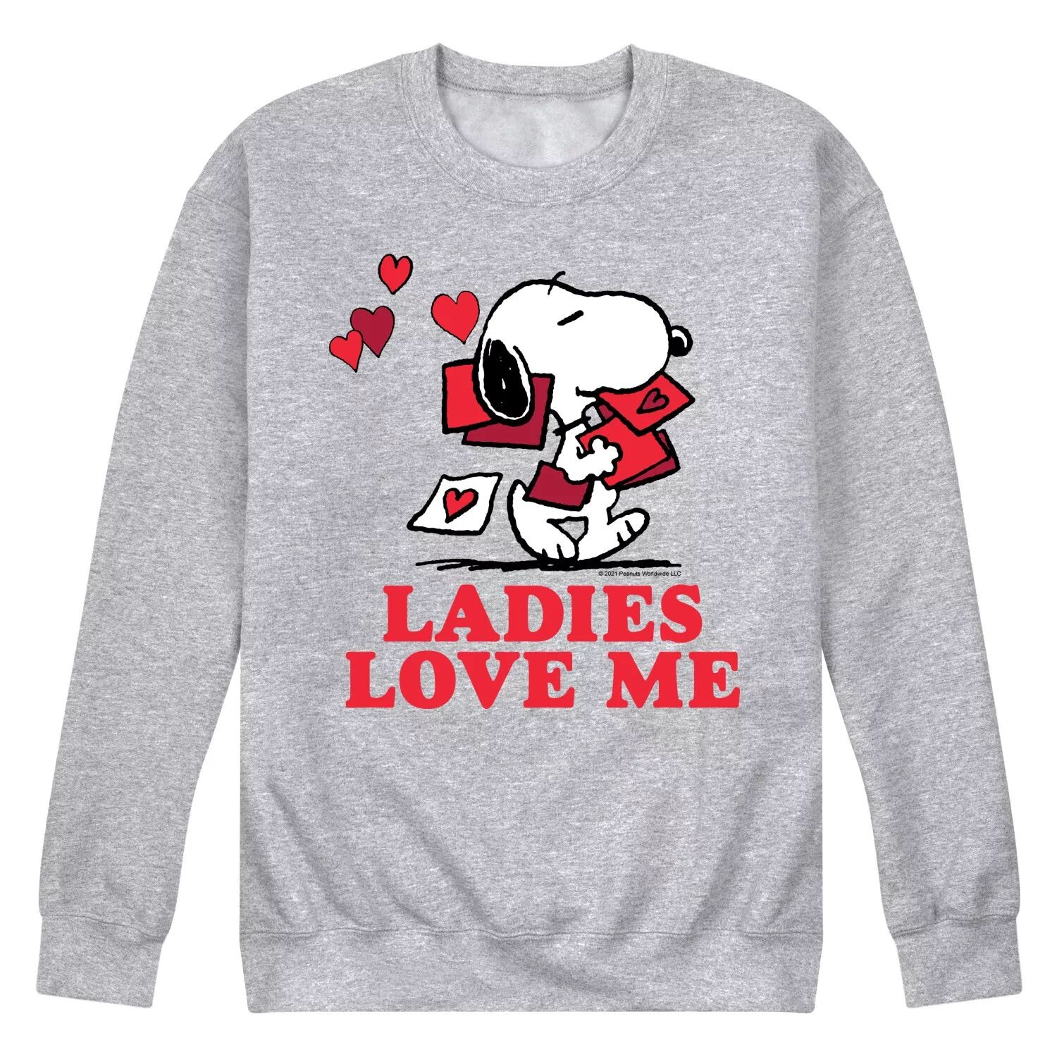 

Мужской свитшот с арахисом Ladies Love Me Licensed Character