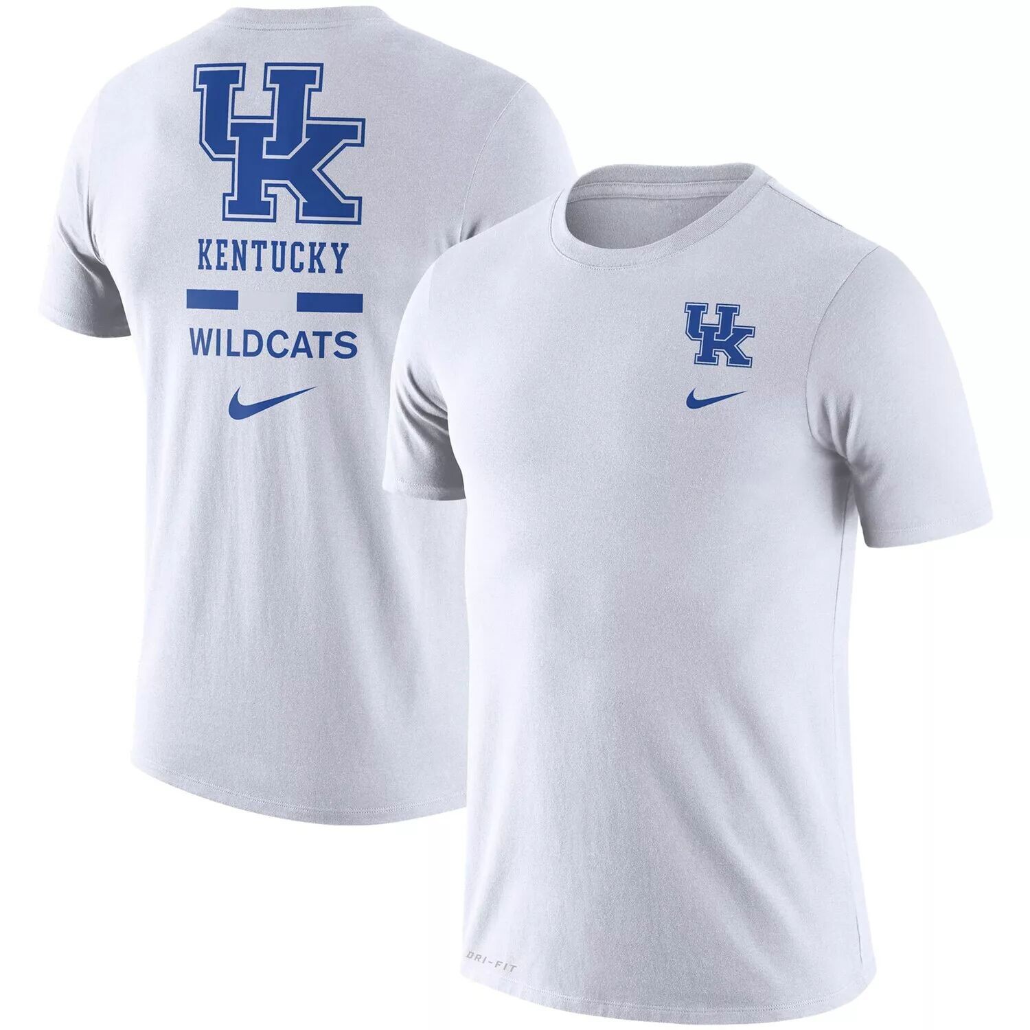 

Мужская белая футболка с логотипом Kentucky Wildcats DNA Nike, Белый