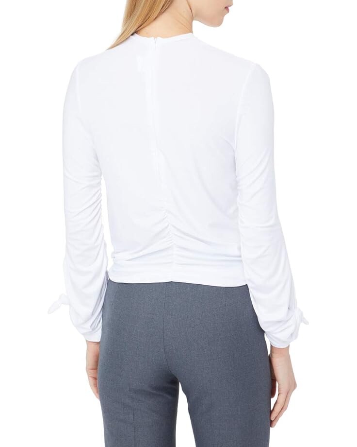 

Футболка rokh Knot Stretch High Neck T-Shirt, белый