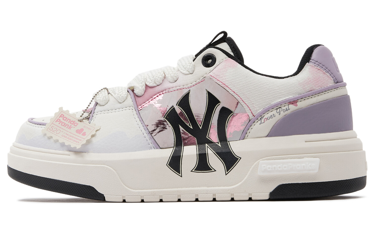 

Кроссовки MLB Chunky Liner Skateboarding Shoes Unisex Low-top Pink/purple/white, розовый