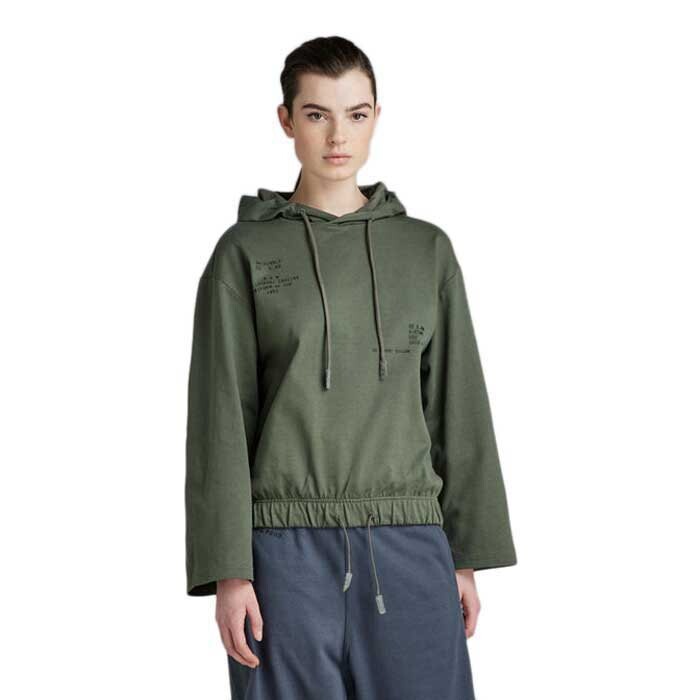 

Худи G-Star Text Print Loose, зеленый