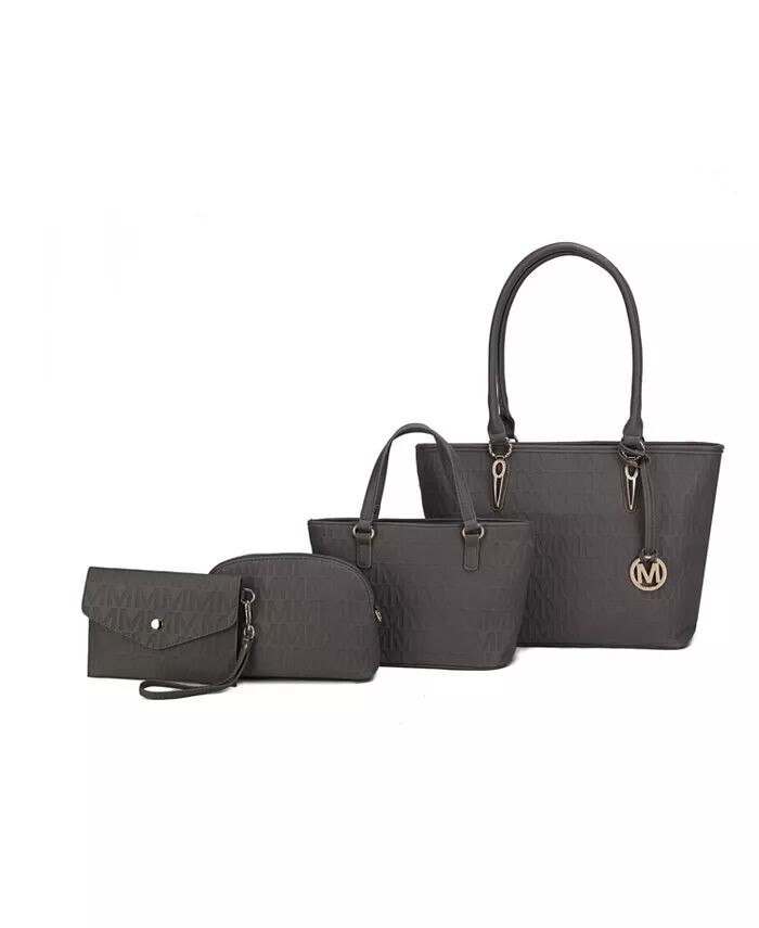 

Набор сумок Edelyn Signature из 4 предметов: мини-сумка, чехол и браслет от Mia K Mkf Collection, бежевый