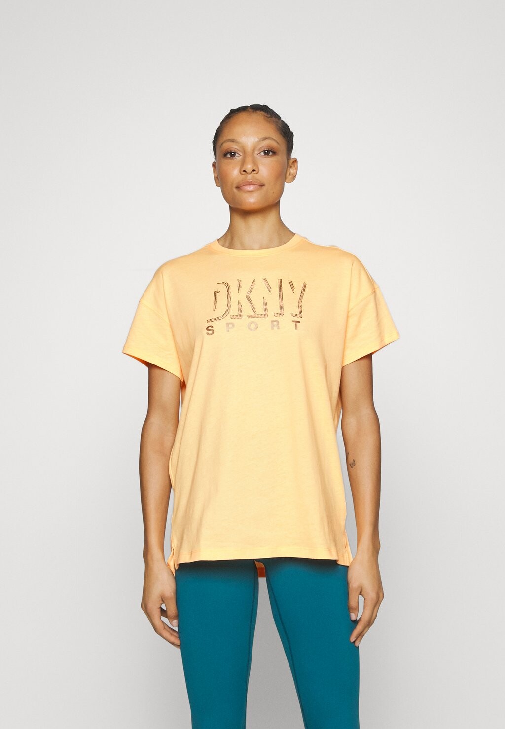 

Футболка с принтом DKNY, Желтый