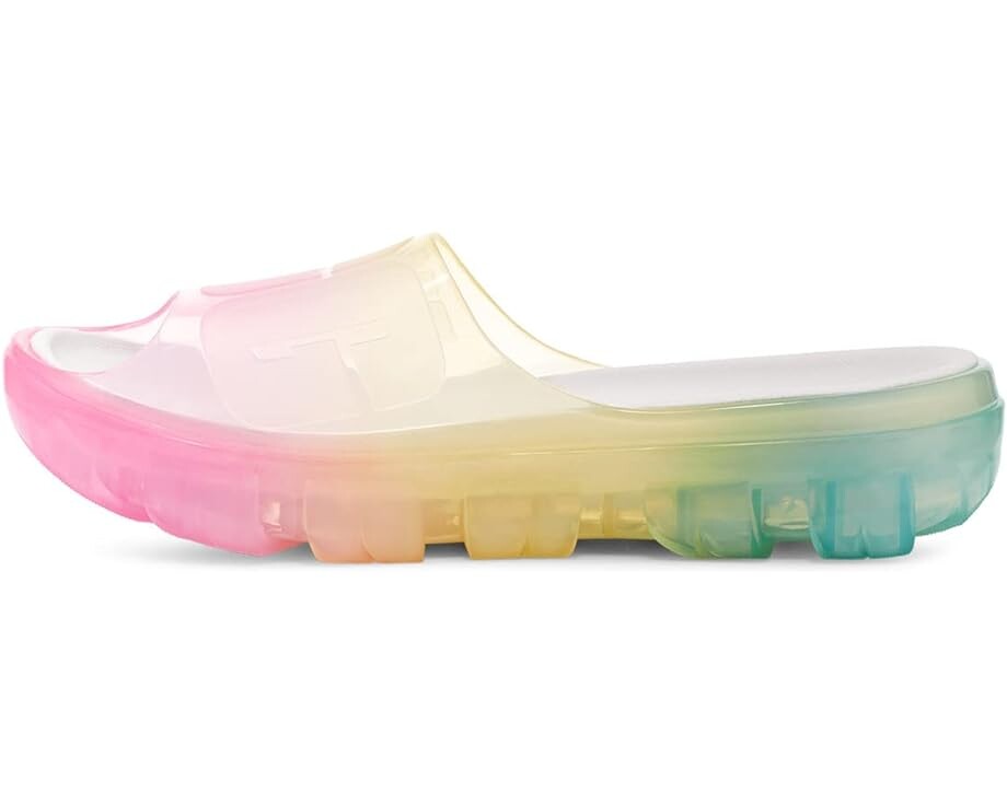 

Сандалии UGG Jella Clear Watercolors Slide, цвет Rainbow Blend