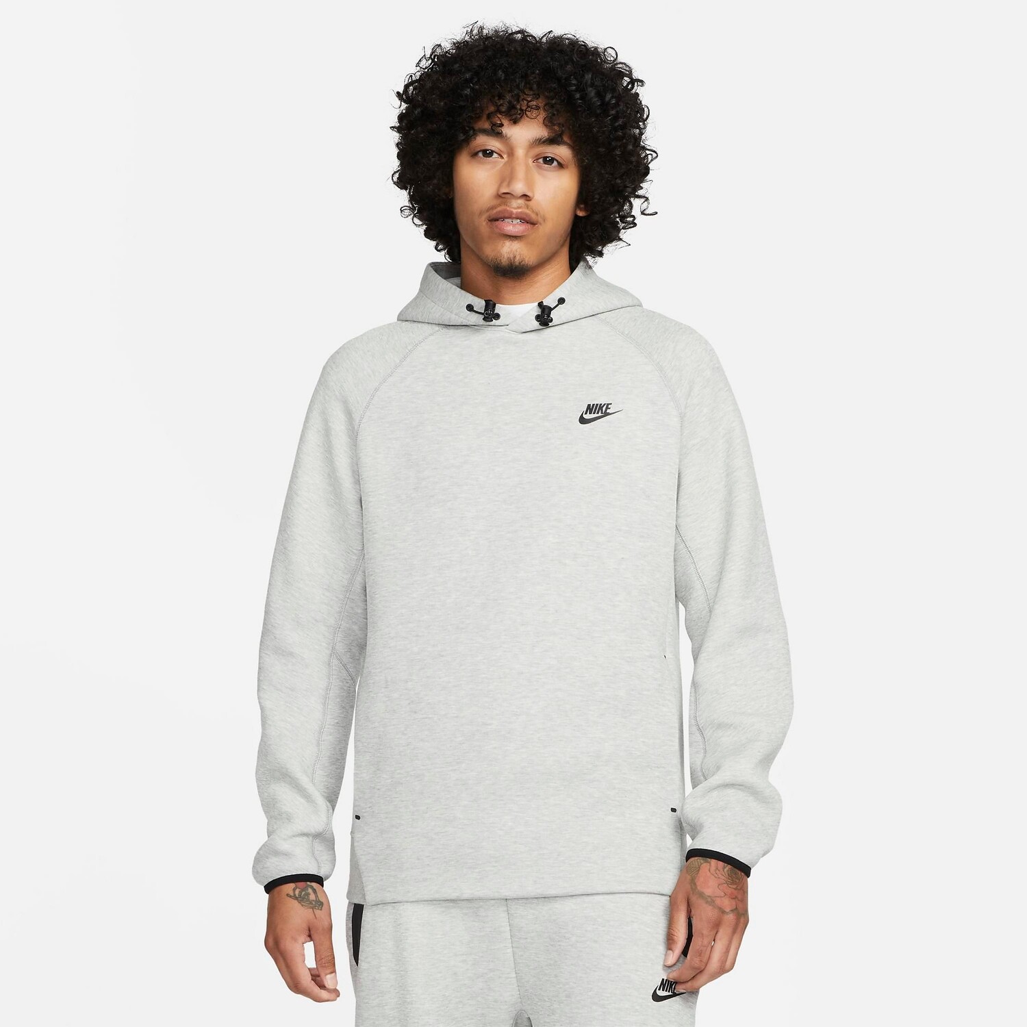 

Мужской пуловер с капюшоном из флиса Nike Sportswear Tech, серый