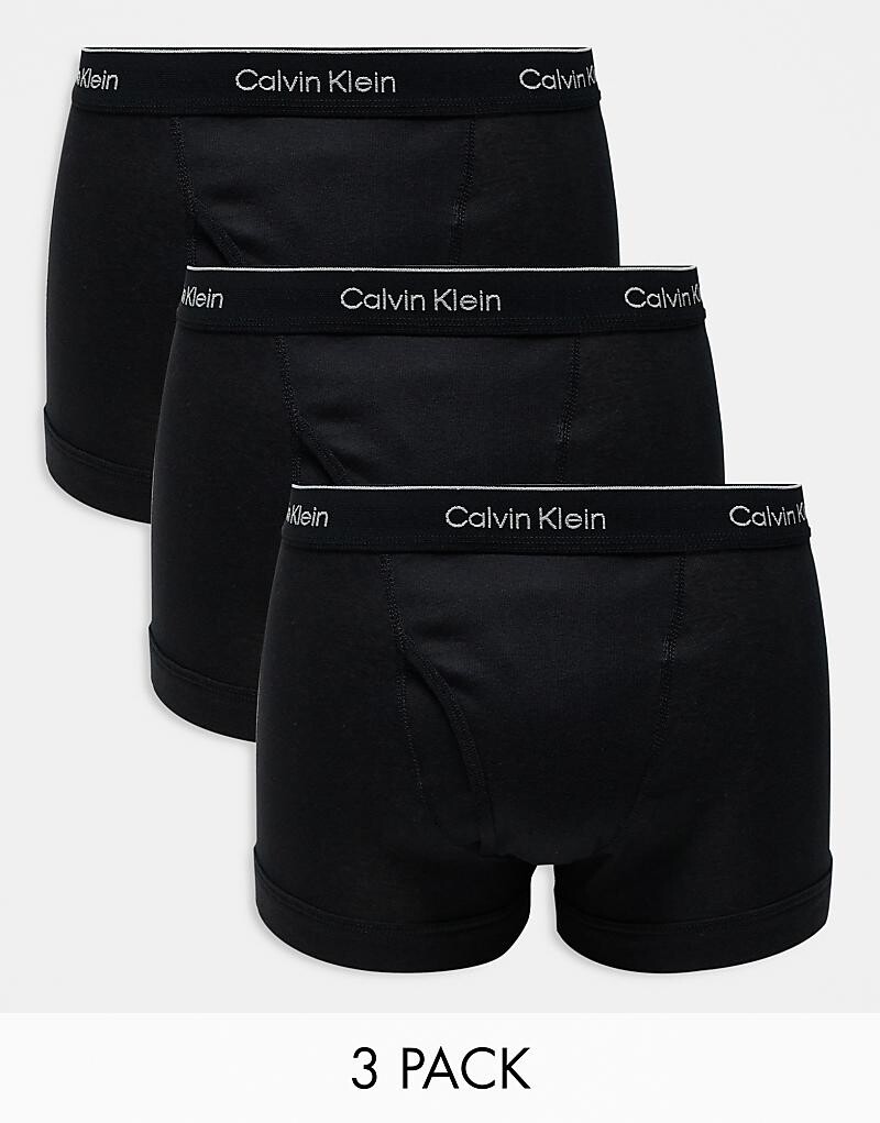 

Calvin Klein – комплект из 3 пар классических черных хлопковых шорт-боксеров