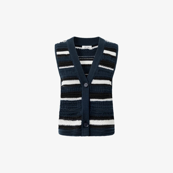 

Жилет крючком в полоску rodney Nue Notes, цвет midnight stripe