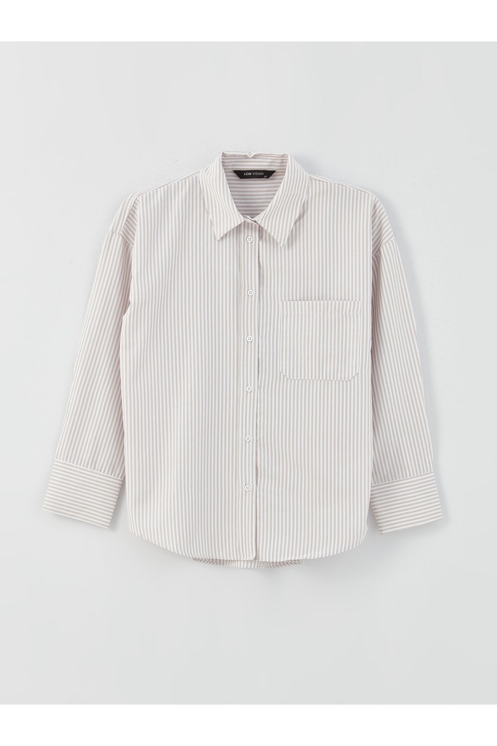 

Рубашка - Бежевая - Oversize LC Waikiki, бежевый