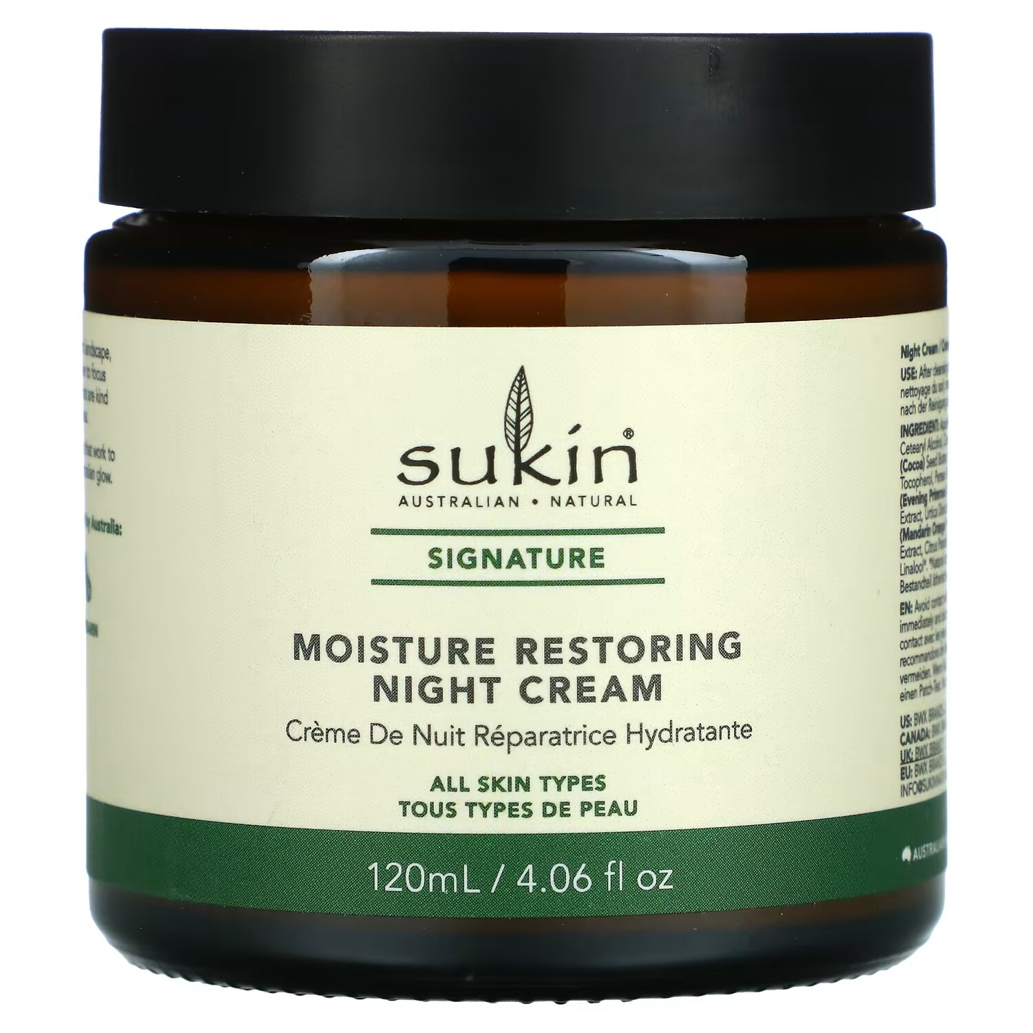 

Ночной крем Sukin Moisture восстанавливающий