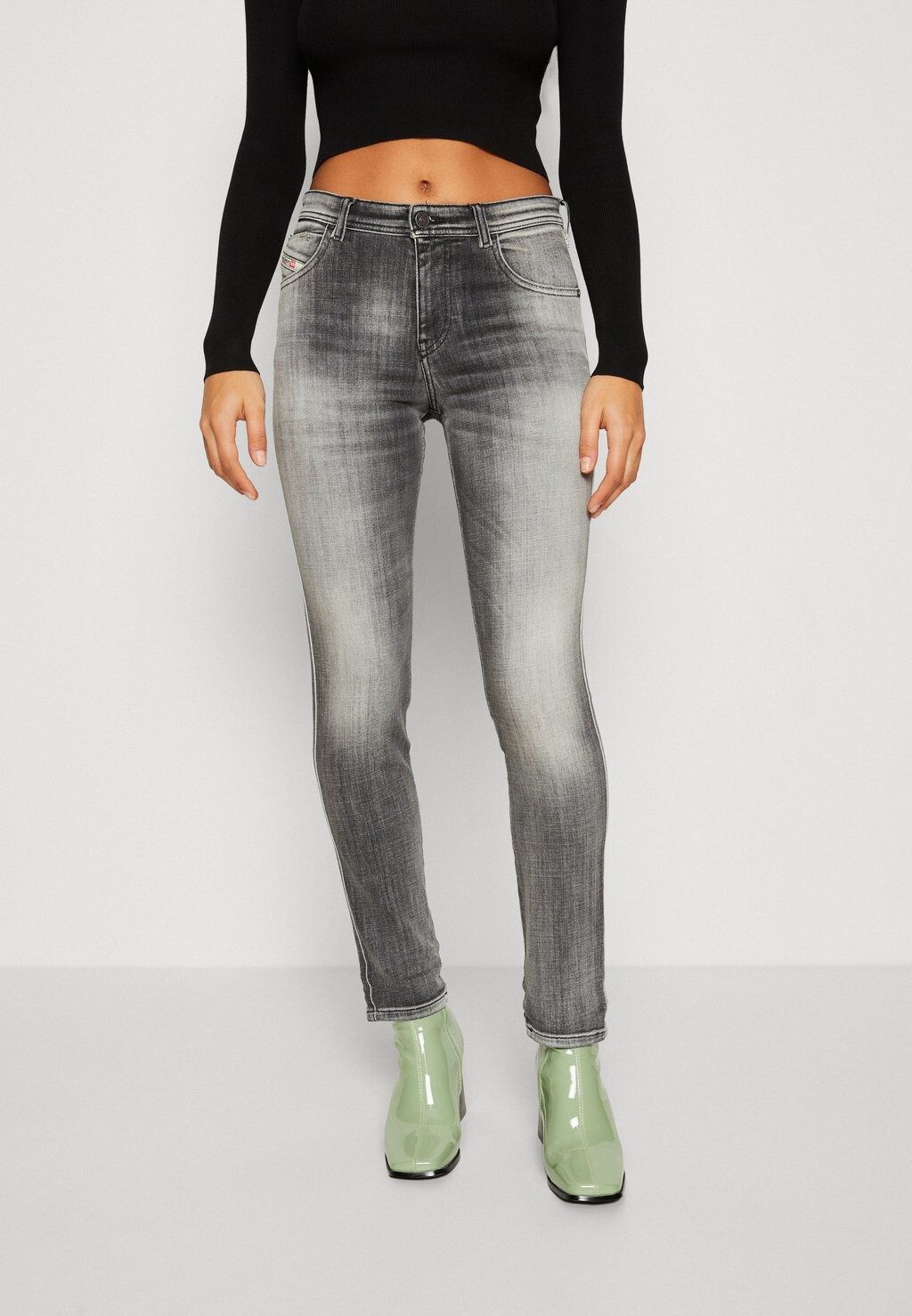 

Джинсы Skinny Fit Diesel, черный/серый