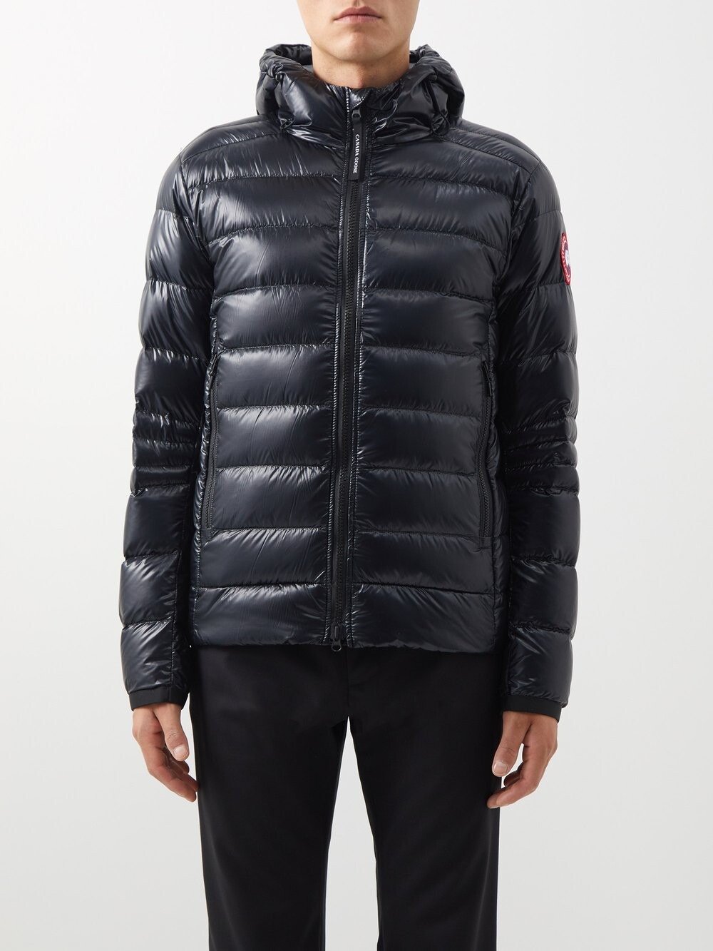 

Стеганый пуховик crofton с капюшоном Canada Goose, черный