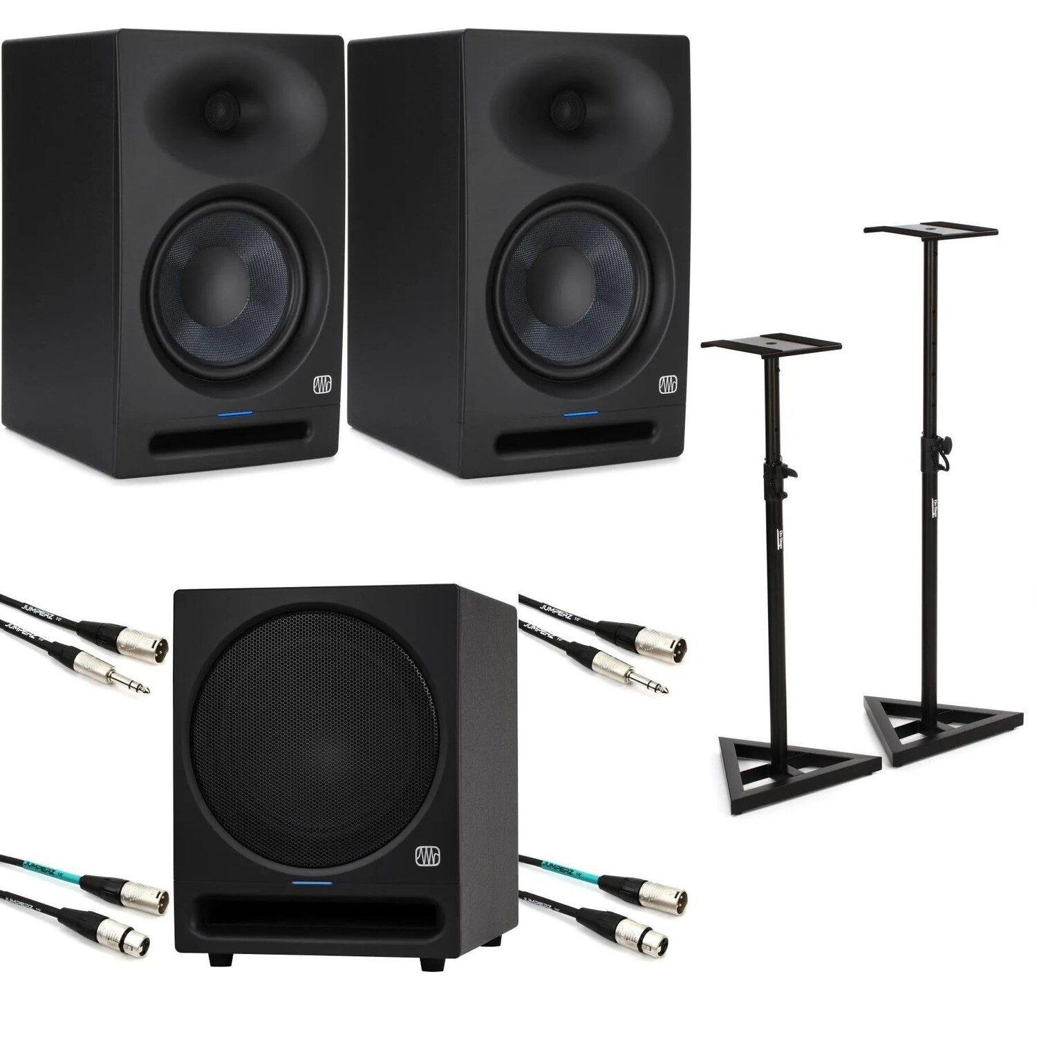 

Новая пара 8-дюймовых активных студийных мониторов PreSonus Eris Studio 8 и комплект 10-дюймовых активных студийных сабвуферов