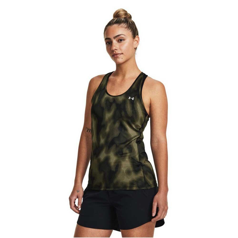 

Футболка без рукавов Under Armour HG Armour Racer Print, зеленый