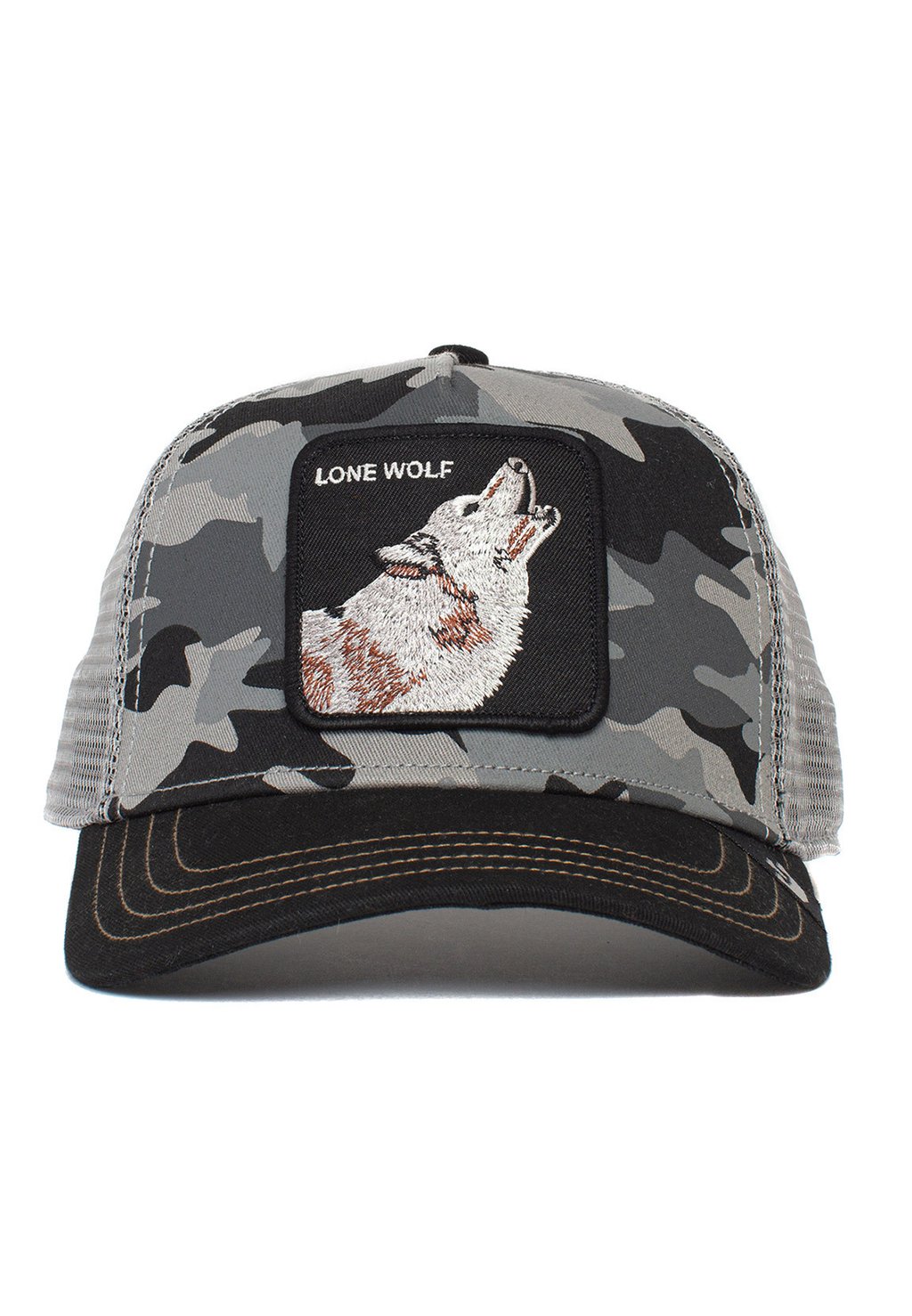 

Бейсболка LONE WOLF CAMOUFLAGE Goorin Bros, цвет black