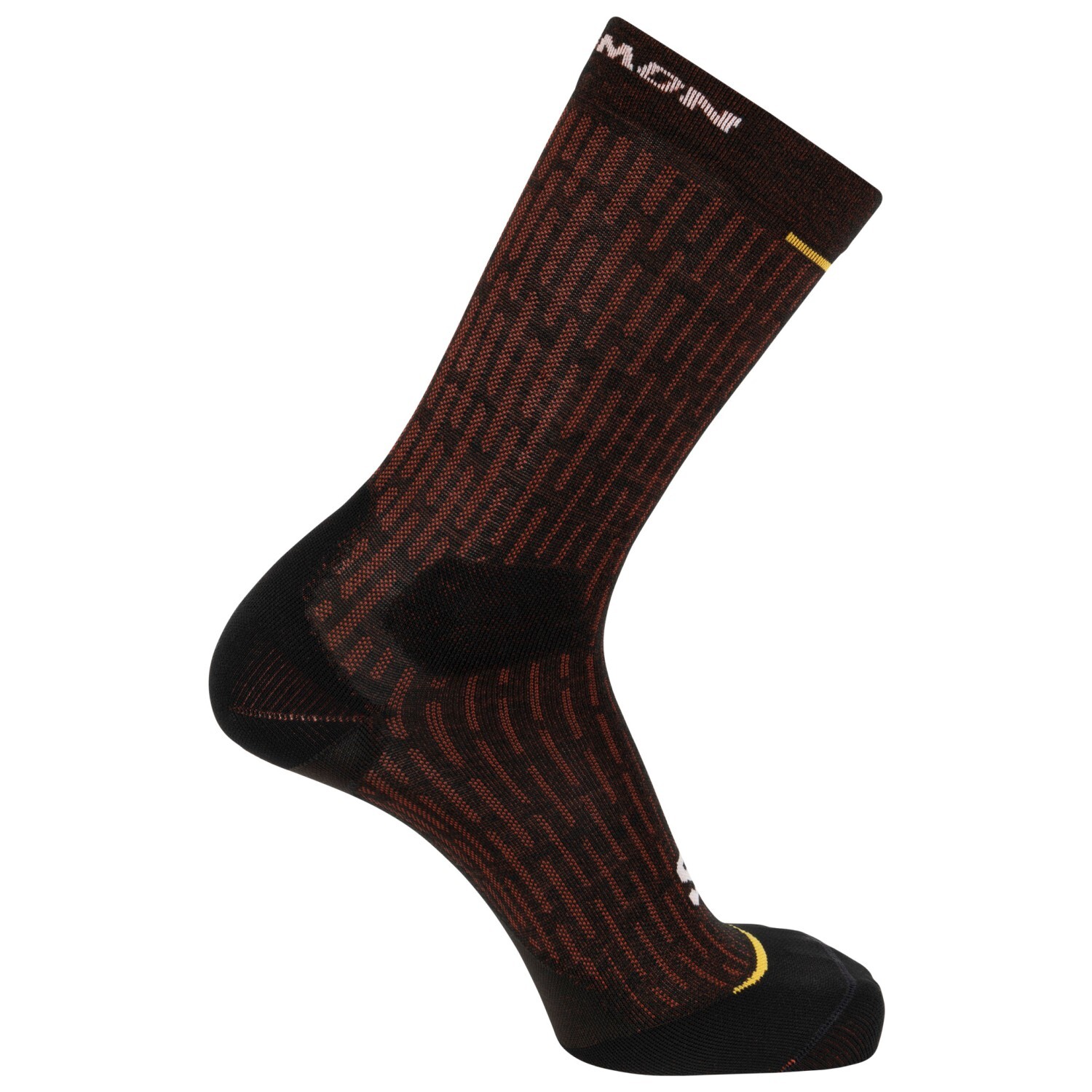 

Носки для бега Salomon Ultra Glide Crew, цвет Black/High Risk Red/Zinnia, Коричневый