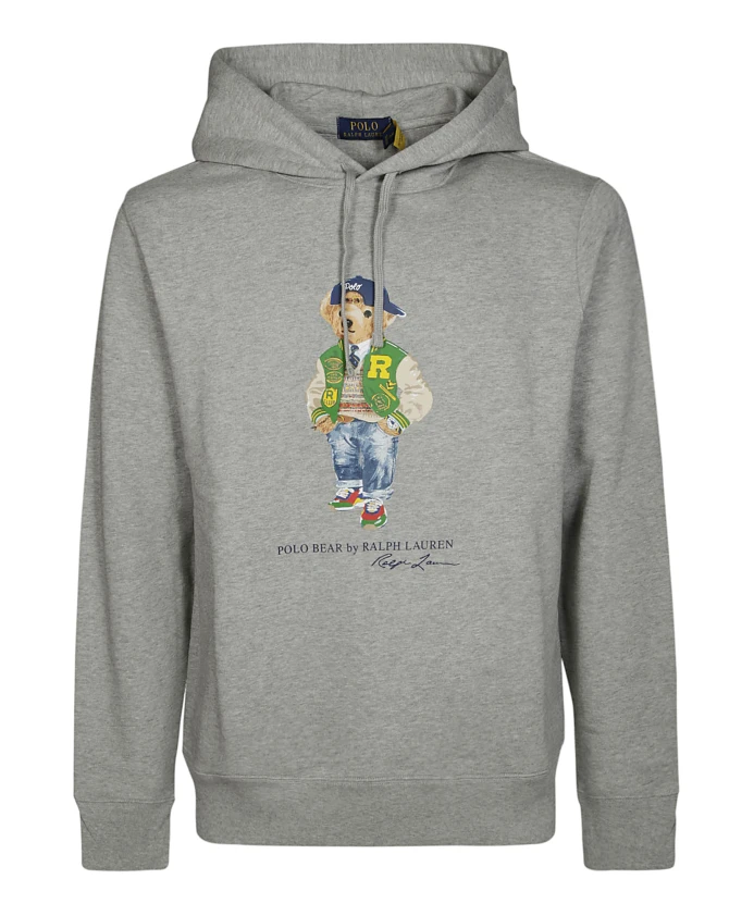 

Свитер с капюшоном «Медведь» Ralph Lauren, серый