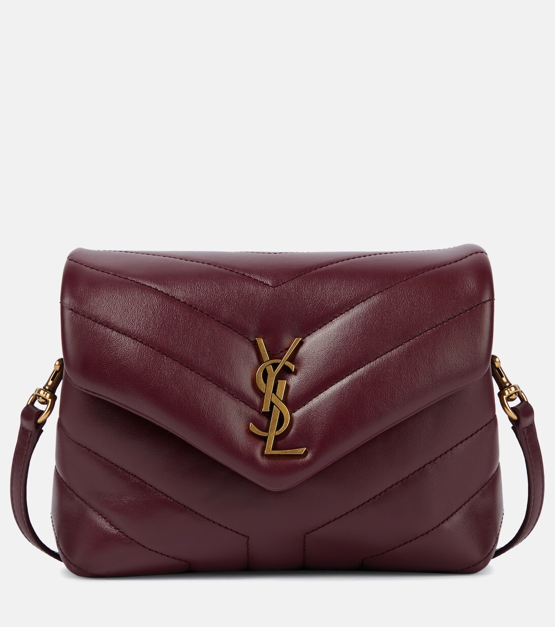 

Кожаная сумка через плечо Loulou Toy Saint Laurent, красный