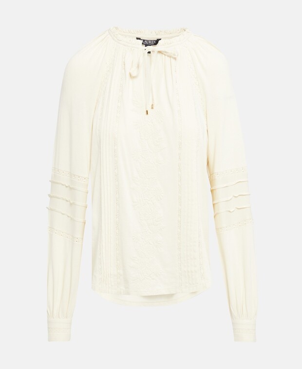 

Рубашка блузка Lauren Ralph Lauren, бежевый