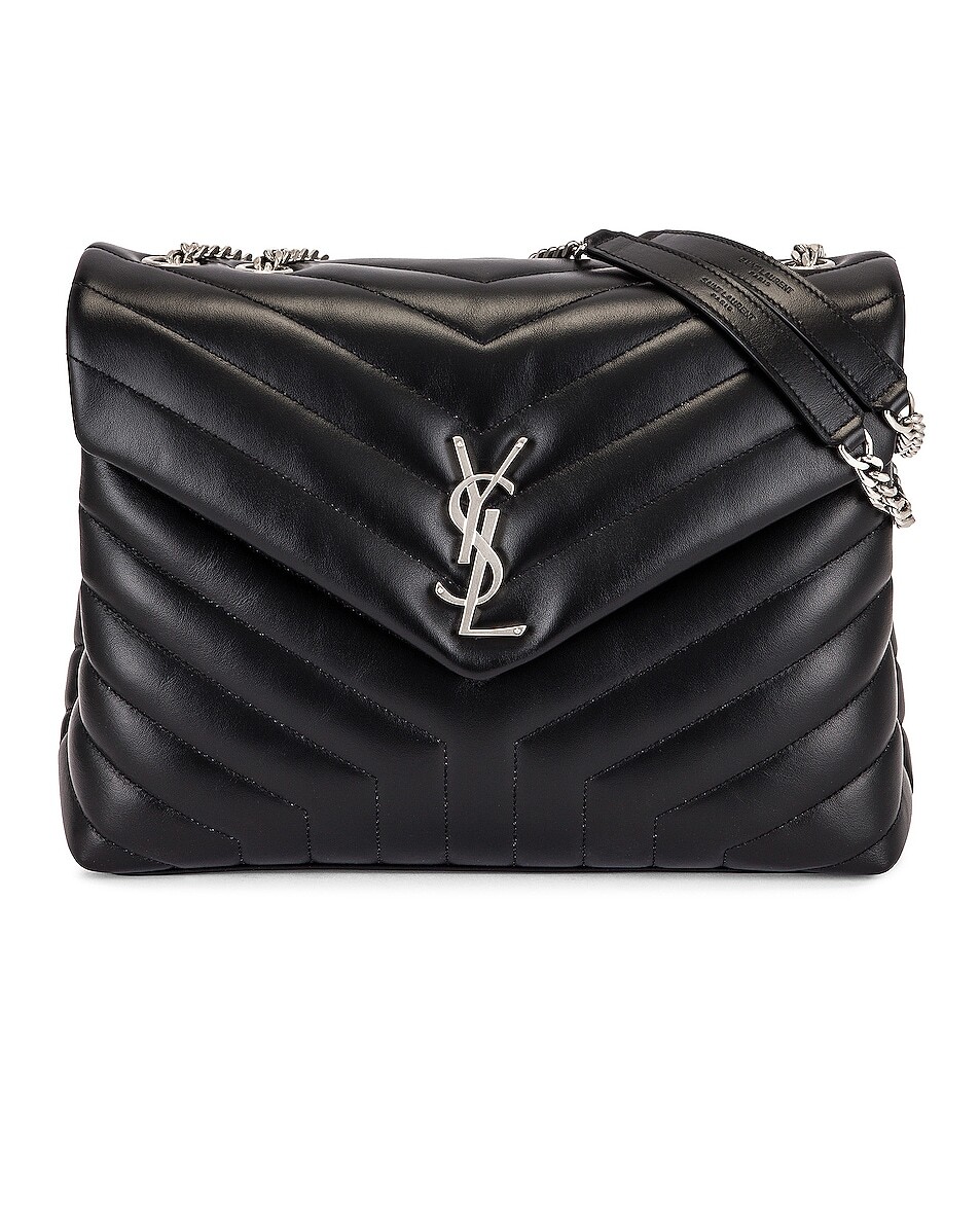 

Сумка Saint Laurent Medium Loulou Chain, цвет Nero & Nero