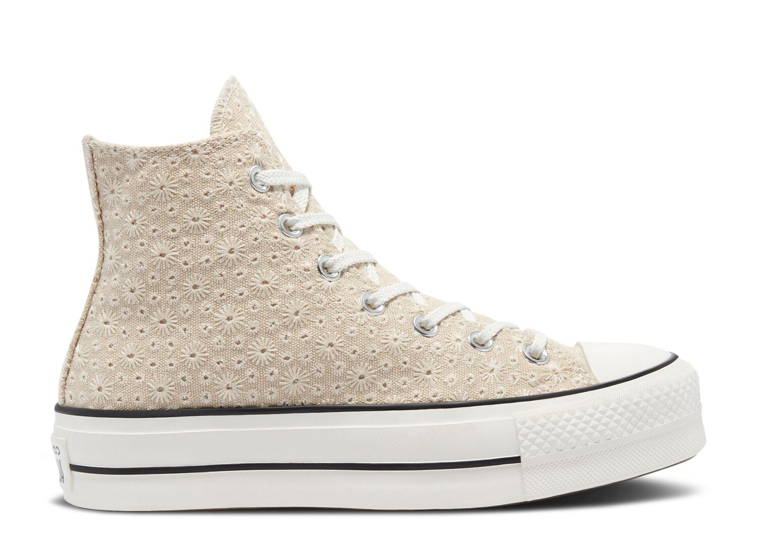 

Кроссовки Converse Wmns Chuck Taylor All Star Platform High 'Broderie', кремовый, Бежевый