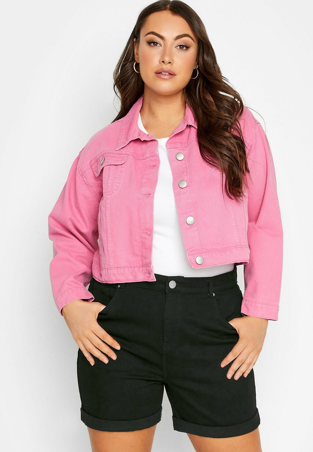 

Джинсовые шорты Yours Clothing, черный