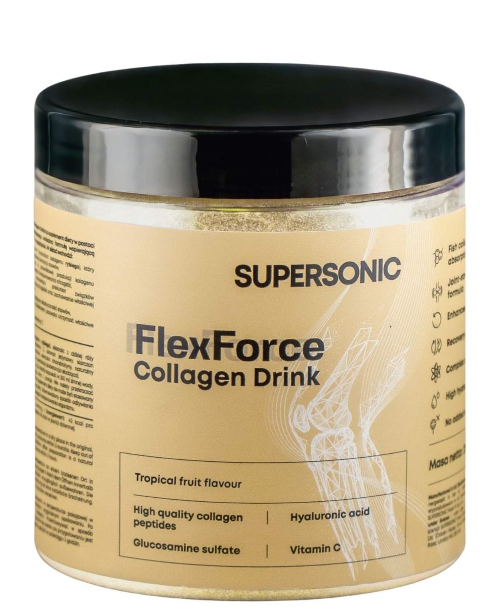 

Коллагеновый порошок Supersonic Flex Force Collagen Drink Owoce Tropikalne, 216 g