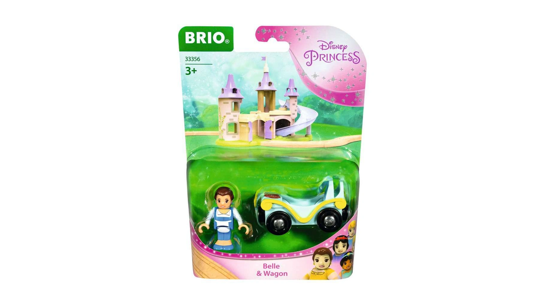 Brio Disney Princess Красавица с вагончиком дополнение к деревянному поезду Brio рекомендуется для детей от 3 лет и старше.