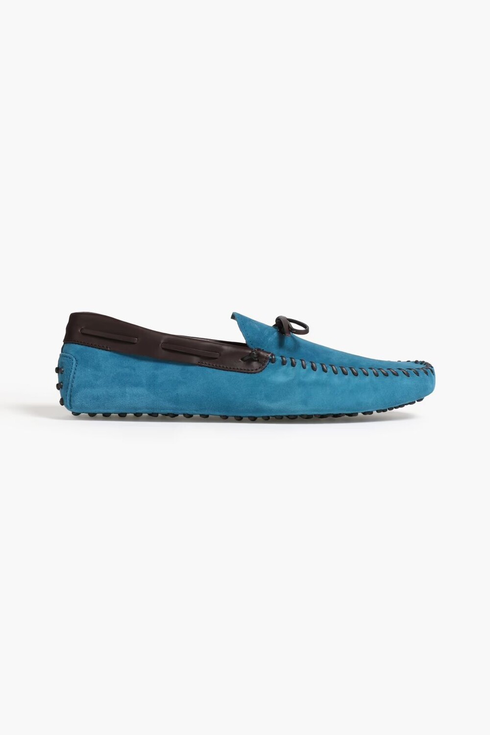 

Замшевые мокасины Laccetto с кожаной отделкой Tod'S, лазурный
