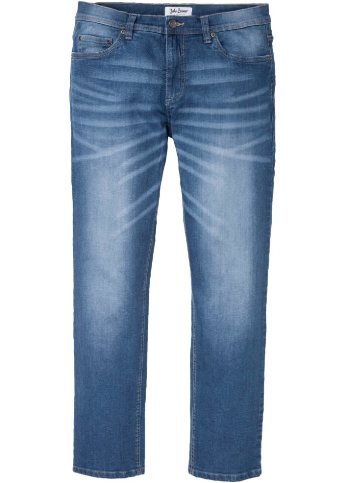

Прямые эластичные джинсы обычного кроя John Baner Jeanswear, синий