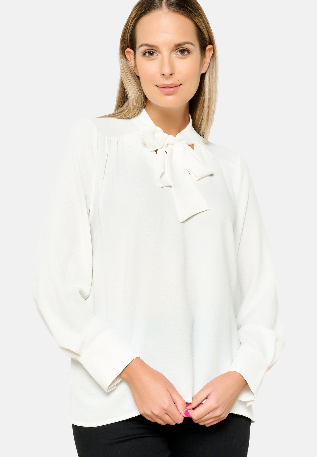 Блуза WITH RIBBON LolaLiza, цвет optical white