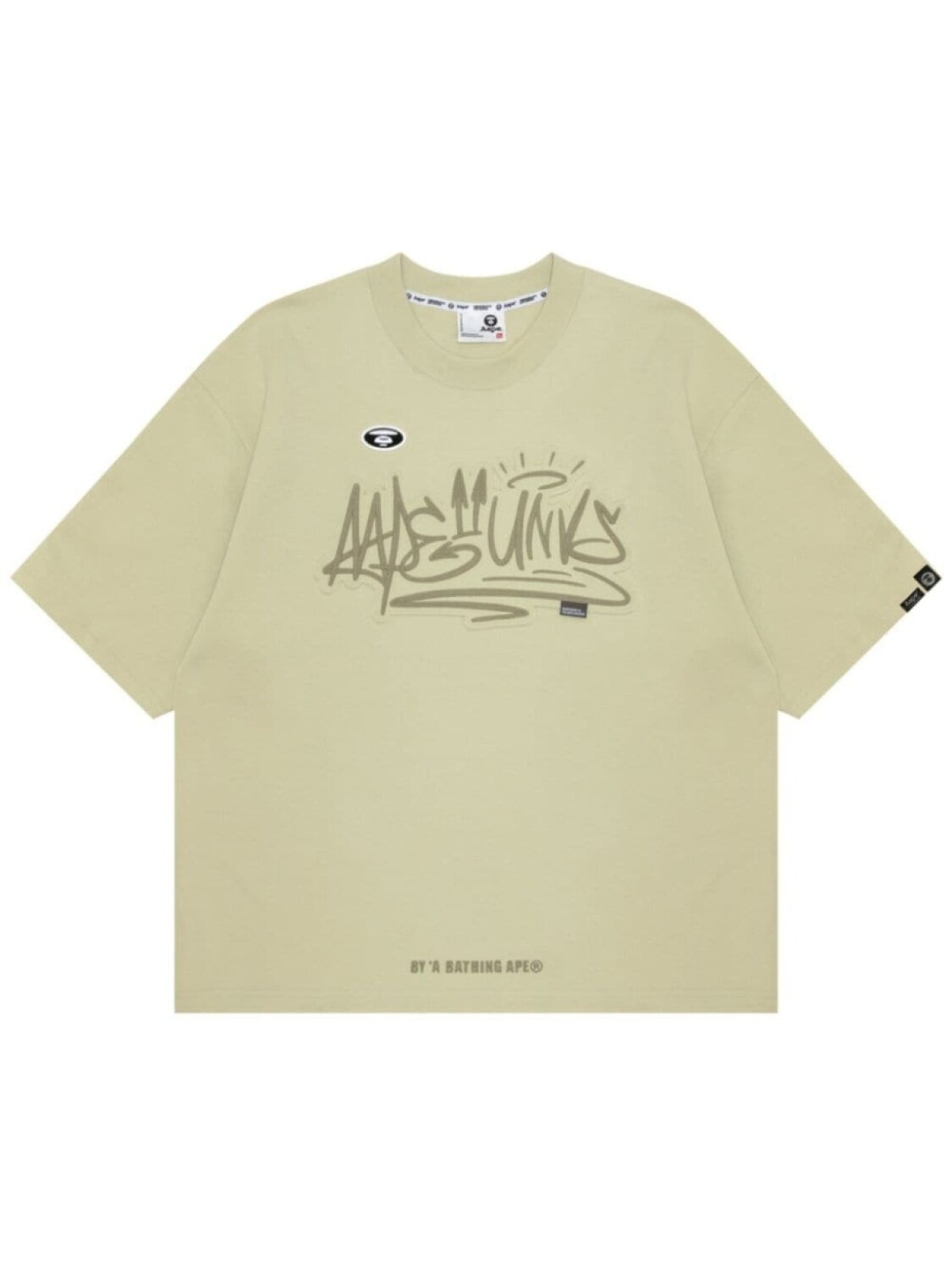

Футболка из джерси с вышитым логотипом AAPE BY *A BATHING APE, зеленый