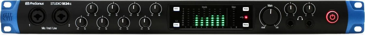

Аудиоинтерфейс PreSonus Studio 1824c USB-C