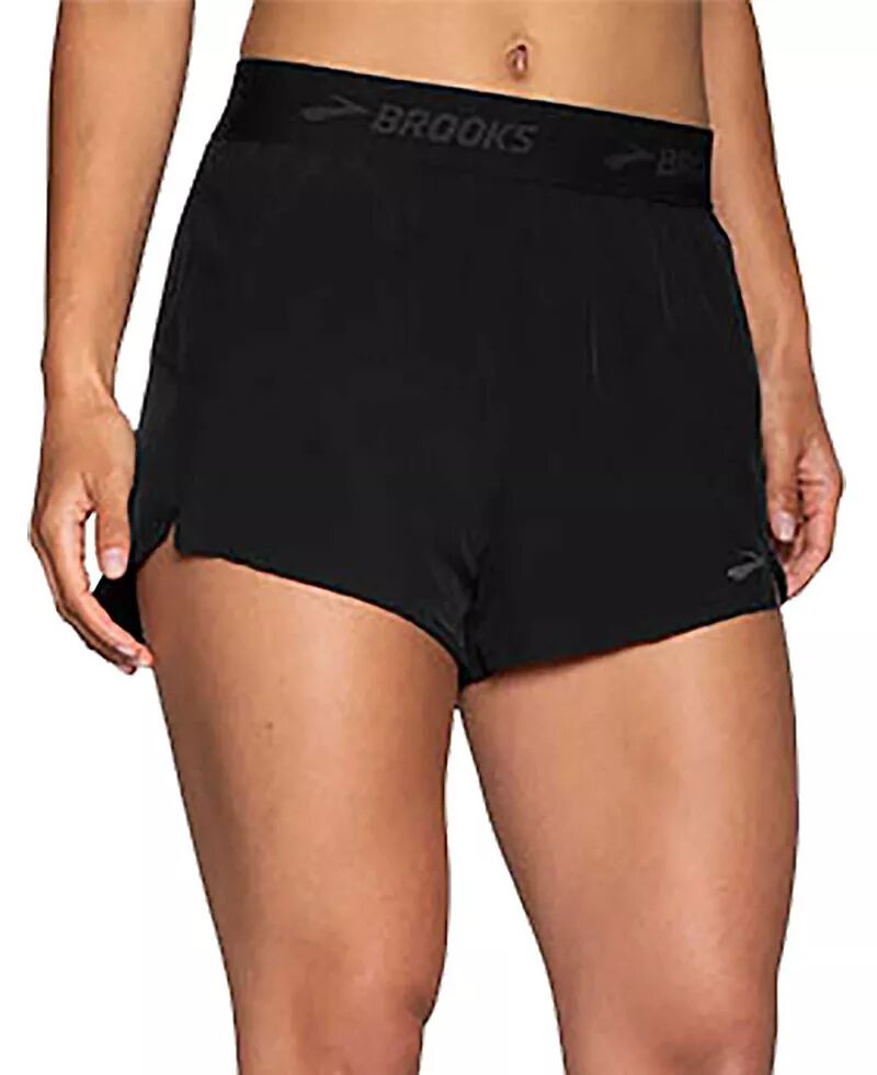 Женские шорты Brooks Chaser 3 дюйма, черный