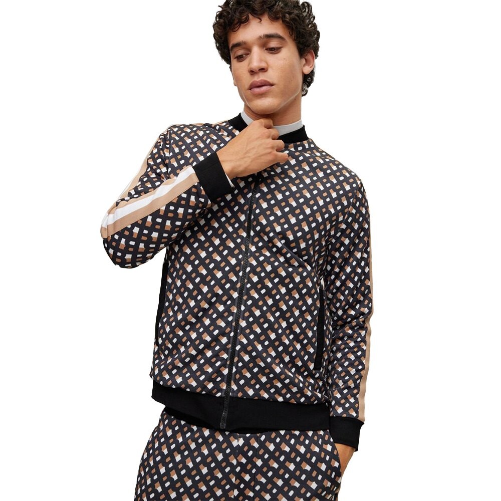 

Толстовка BOSS Skiles 64 10249304 Full Zip, черный