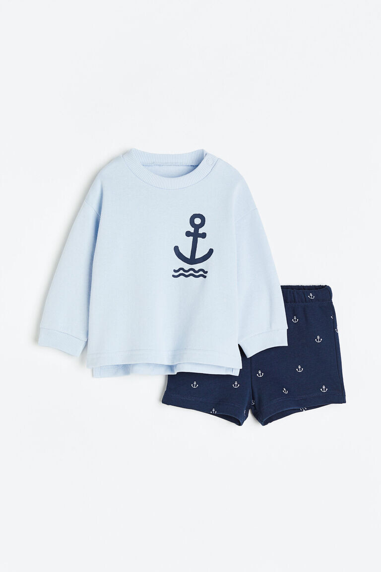 

Комплект из двух толстовок H&M, синий
