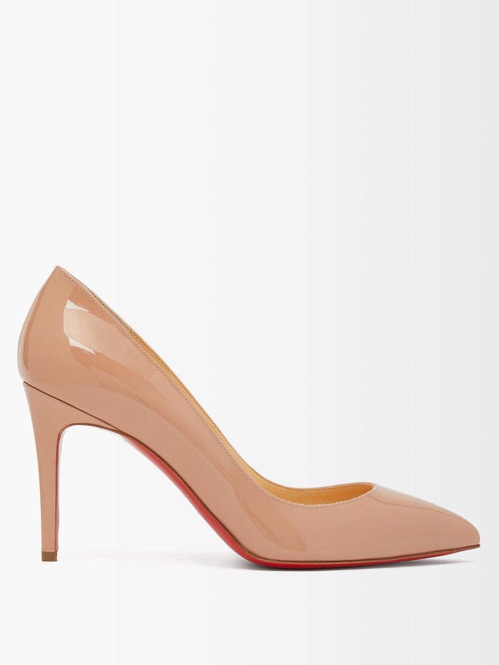 

Лакированные туфли pigalle 85 Christian Louboutin, бежевый
