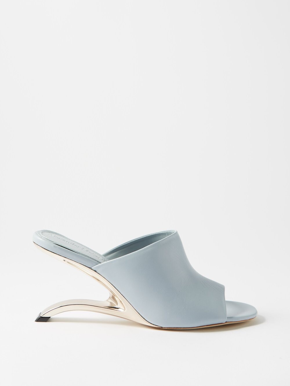 

Кожаные мюли arc Alexander McQueen, светло-синий