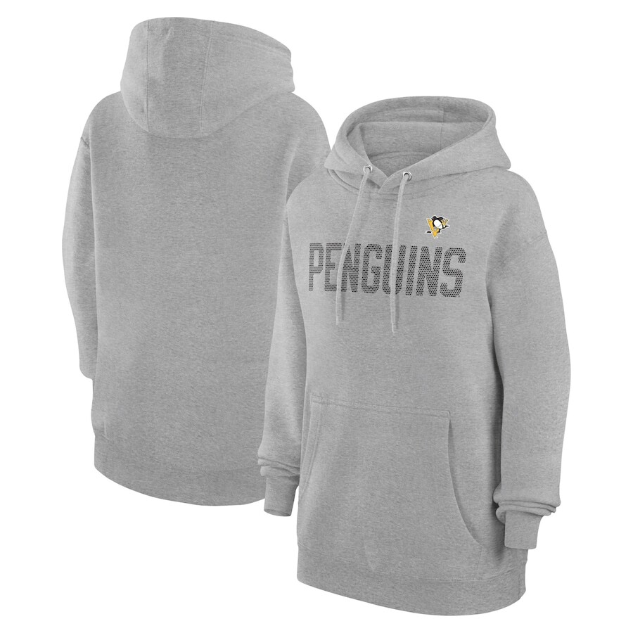 

Пуловер с капюшоном G-III 4Her by Carl Banks Pittsburgh Penguins, серый