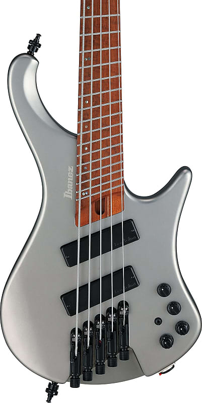 Басс гитара Ibanez EHB1005SMS Headless Multi Scale 5-String Bass, Metallic Gray Matte w/ Bag