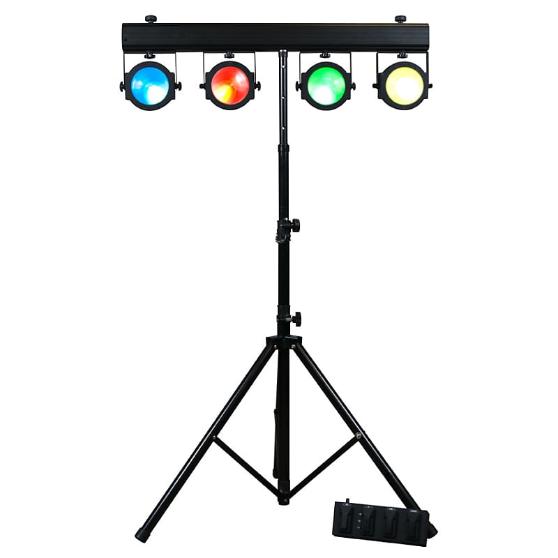 Система освещения American DJ DOTZ-TPAR-SYSTEM (4x) Par Lights with Bar Stand, Foot Controller