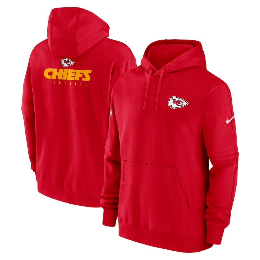 

Пуловер с капюшоном Nike Kansas City Chiefs, красный