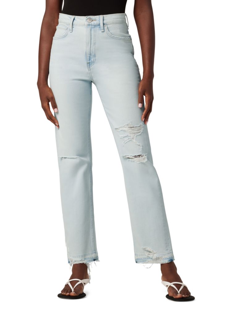 Прямые джинсы Jade с высокой посадкой Hudson, цвет Aries укороченные прямые джинсы kass с высокой посадкой hudson цвет sabina