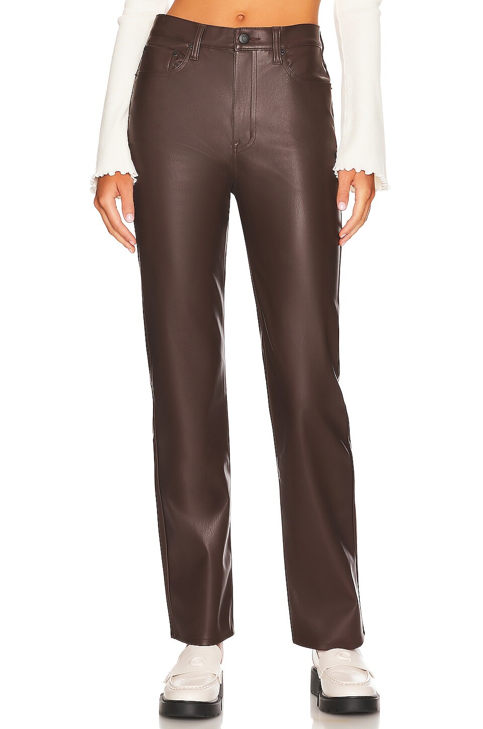 

Брюки PISTOLA Cassie Super High Rise Straight, цвет Coffee Bean