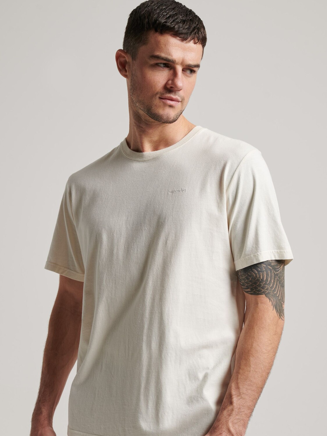 

Футболка Superdry Vintage Mark, цвет Белая кость, Белый