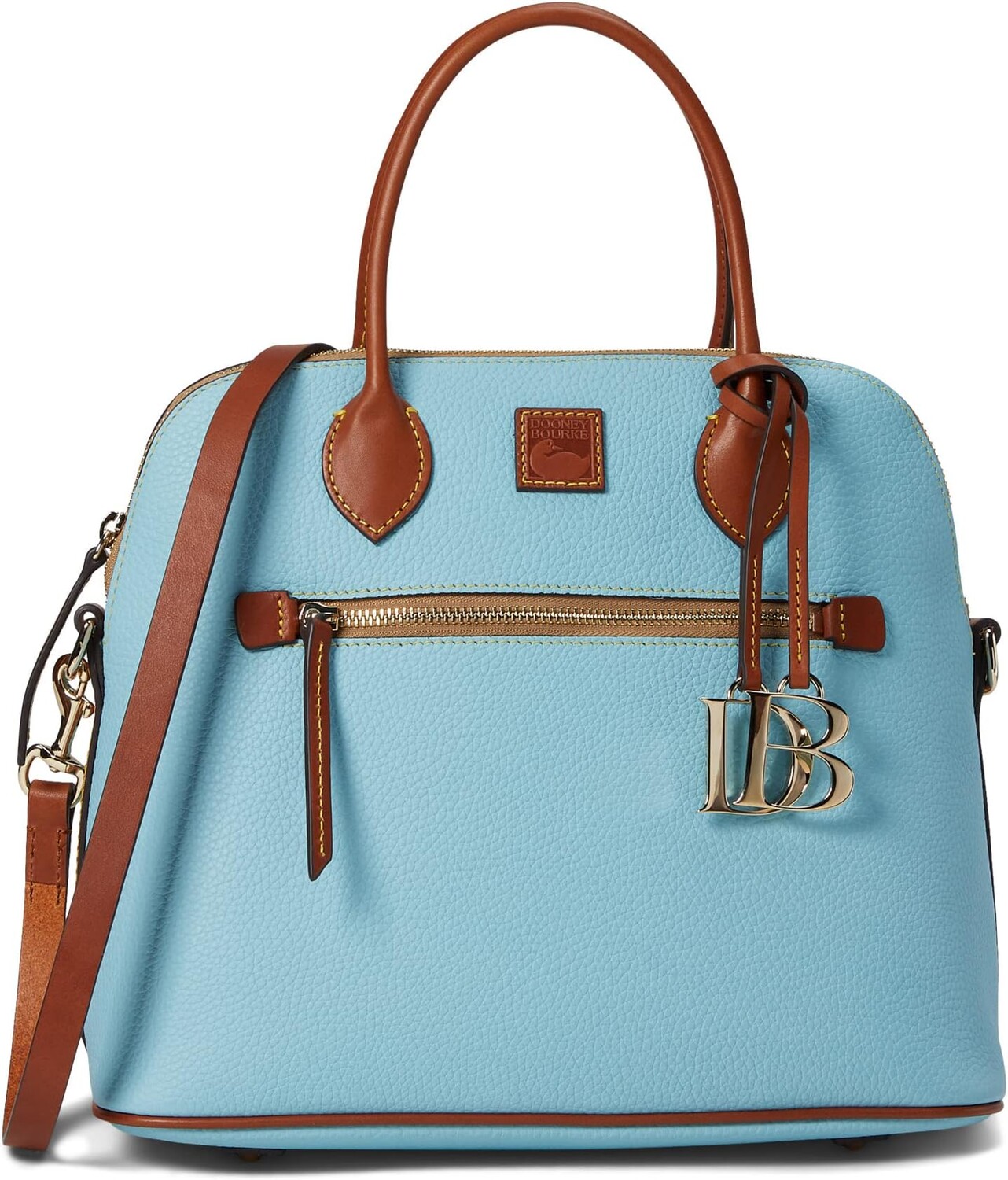 

Большая куполообразная сумка Pebble Dooney & Bourke, цвет Caribbean Blue